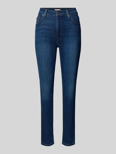 Levi's® 300 Skinny Fit Jeans aus Baumwoll-Lyocell-Mix Modell '721' Dunkelblau 1