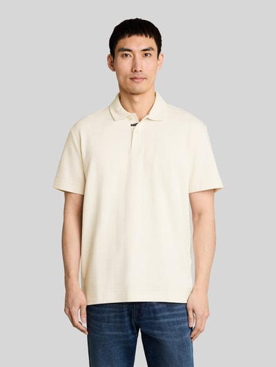 Tom Tailor Regular Fit Poloshirt aus reiner Baumwolle Modell 'structured polo' Weiss 4