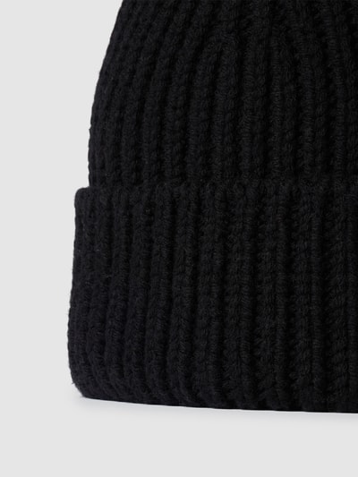 Marc O'Polo Beanie in Strick-Optik Modell 'fold up' Black 2