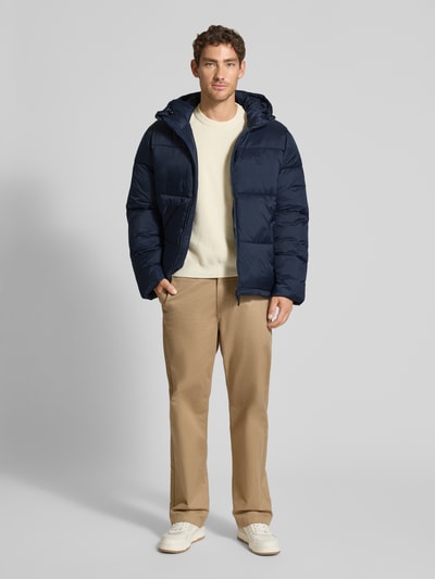 Wood Wood Steppjacke mit Kapuze Modell 'CLAUS PUFFER JACKET' Marine 1