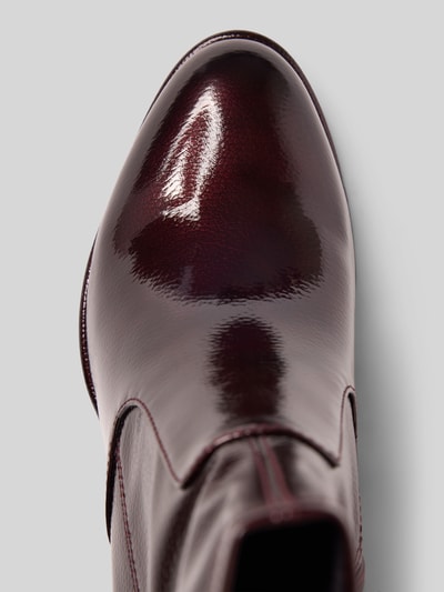 Tamaris Stiefeletten in Lackleder-Optik Bordeaux 3