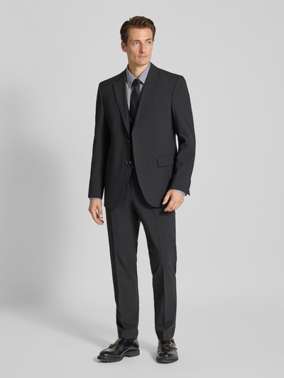 BOSS Kamizelka garniturowa o kroju regular fit z mieszanki żywej wełny Czarny 1