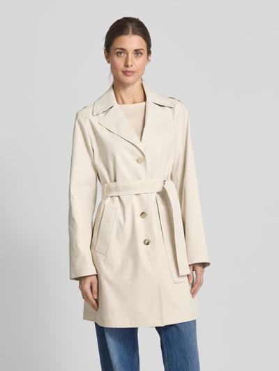 Liu Jo White Trenchcoat mit Bindegürtel Ecru 4