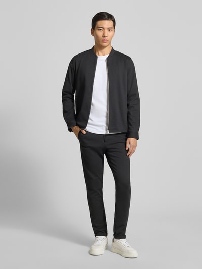 Lindbergh Korte stoffen broek met Franse steekzakken Zwart - 1