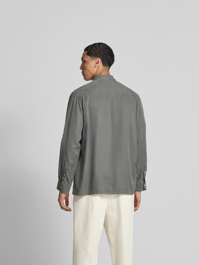Officine Générale Hemdjacke aus reinem Lyocell Stein 5