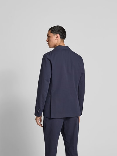 Officine Générale Regular Fit Sakko aus reiner Baumwolle Marine 5