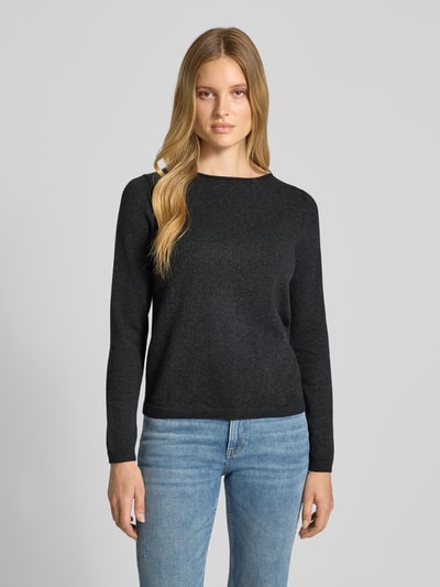 Marc O'Polo Regular Fit Strickpullover mit Schurwoll-Anteil Dunkelgrau 4