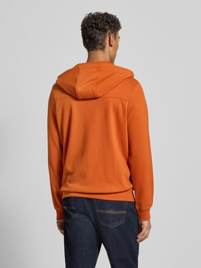 camel active Regular fit sweatjack met capuchon, model 'Tech' Oranje - 5