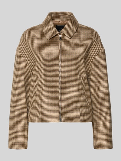 MANGO Jacke mit Reißverschluss Modell 'GINA' Mittelbraun 2