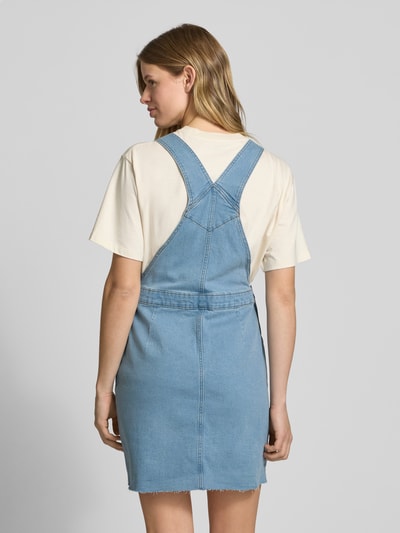 Noisy May Knielanges Latzkleid mit Brusttasche Modell 'SIA' Hellblau 5