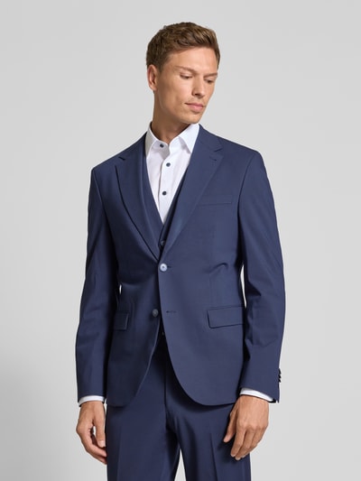 MCNEAL Slim fit 2-knoops colbert met klepzakken Marineblauw - 4