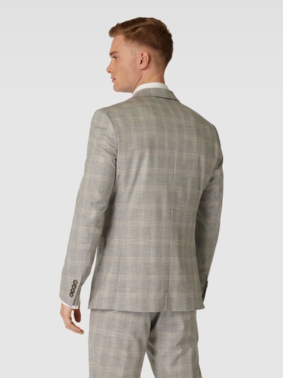 SELECTED HOMME Slim Fit 2-Knopf-Sakko mit Tartan-Karo Modell 'NEIL' Sand 5