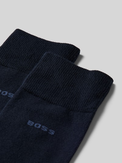 BOSS Socken mit Label-Print im 2er-Pack Dunkelblau 2
