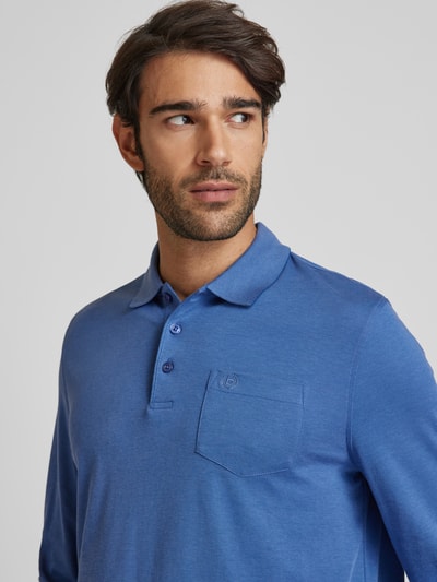 bugatti Poloshirt met borstzak Koningsblauw - 3