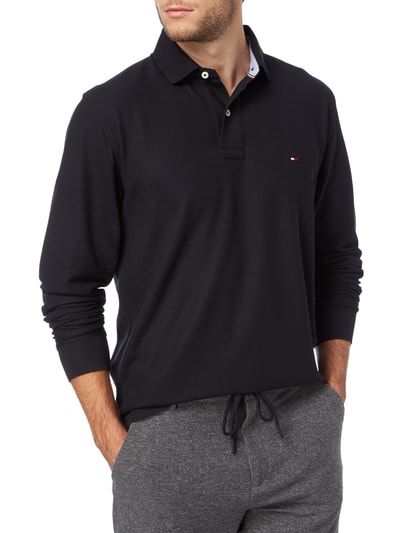 Tommy Hilfiger Poloshirt mit langen Ärmeln Black 4