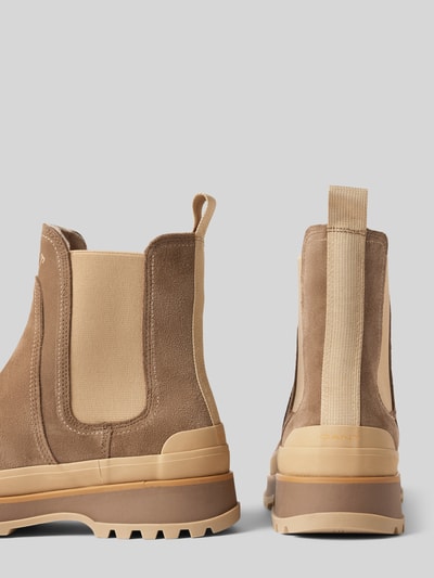 Gant Chelsea Boots aus Leder mit Label-Schriftzug Modell 'Wintly' Beige 2