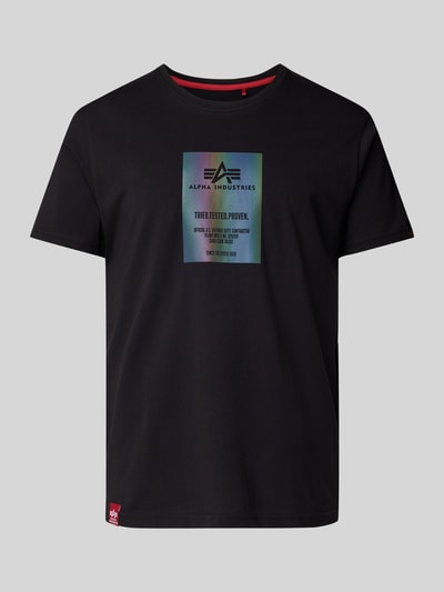 Alpha Industries T-shirt met ronde hals Zwart - 2