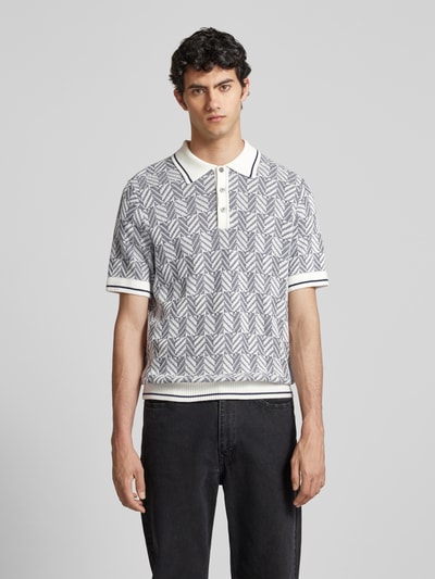 Jack & Jones Koszulka polo z imitacji dzianiny model ‘CODY’ Ciemnoniebieski 4