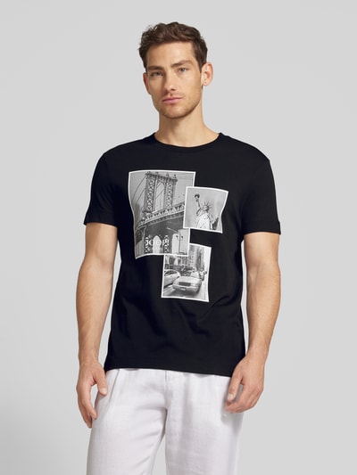 JOOP! Jeans T-shirt z okrągłym dekoltem Czarny 4