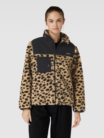 Levi's® Sherpa Jacket mit Animal-Print Modell 'BIG FOOT' Sand 4