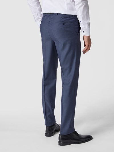 Carl Gross Modern fit pantalon van scheerwol Lichtblauw - 5