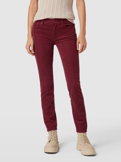 7 For All Mankind Skinny Fit Cordhose aus Baumwoll-Mix Modell 'Roxanne' Rot 4