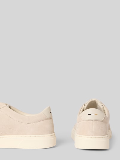 BOSS Low Top Sneakers aus Veloursleder Beige 2