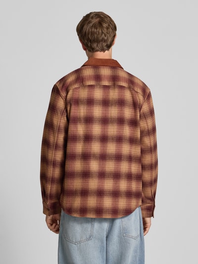 Calvin Klein Jeans Slim fit overhemdjack met borstzakken Middenbruin - 5