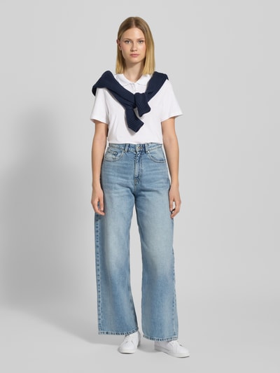 s.Oliver RED LABEL Regular Fit Poloshirt aus Baumwoll-Mix Weiss 1