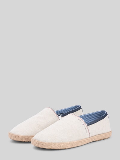 Tommy Hilfiger Espadrilles aus reiner Baumwolle mit Label-Schriftzug Weiss 2