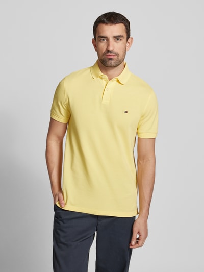 Tommy Hilfiger Regular Fit Poloshirt mit Label-Detail Gelb 4