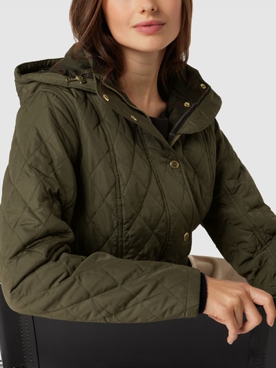 Barbour Kurtka pikowana z wyhaftowanym logo model ‘MILLFIRE’ Oliwkowy 3