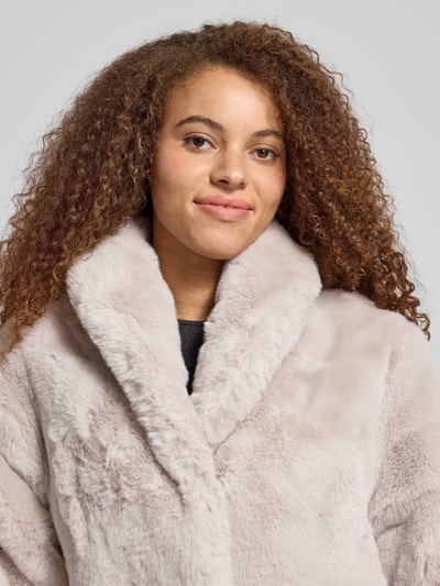 Karo Kauer Mantel mit Reverskragen Beige 3