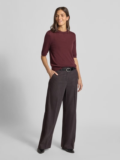 Raffaello Rossi Spodnie materiałowe z prostą nogawką w kant model ‘ANAIS’ Ciemnoszary 1