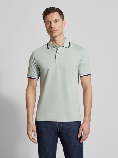 Selected Homme Slim Fit Poloshirt aus Bio-Baumwoll-Mix Modell 'SLIM ATLAS SPORT' Lind 4