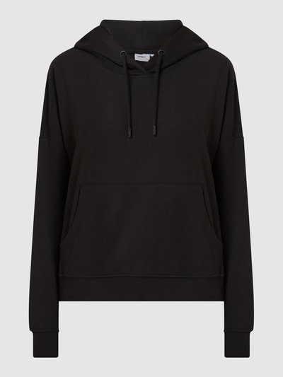 Only Hoodie van een mix van katoen en viscose, model 'Feel' Zwart - 2