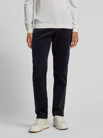 Christian Berg Men Corduroy broek met steekzakken Marineblauw - 4