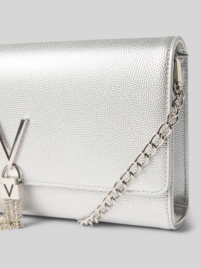 VALENTINO BAGS Portemonnee met labeldetail, model 'DIVINA' Zilver - 2