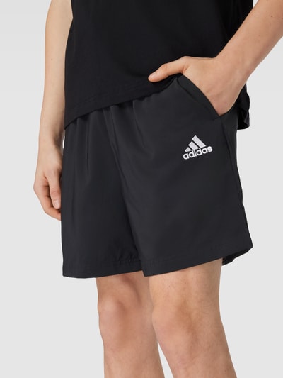 ADIDAS SPORTSWEAR Szorty z wyhaftowanym logo Czarny 3