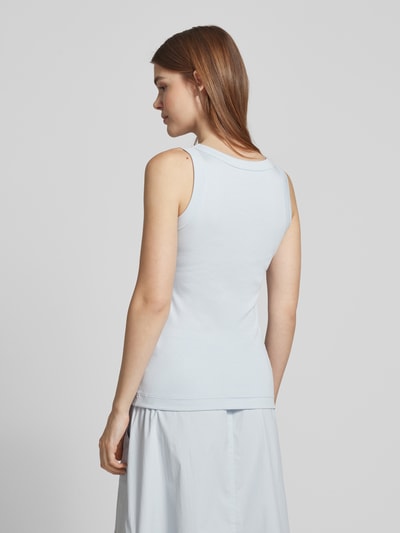 Marc Cain Tanktop mit geripptem U-Ausschnitt Hellblau 5