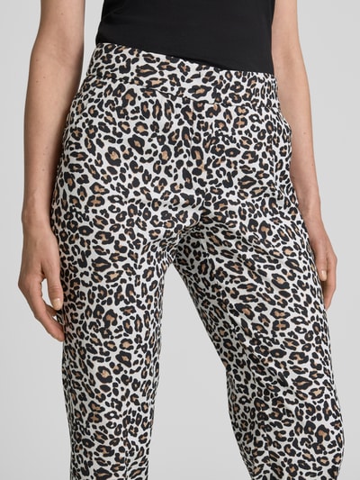 Betty Barclay Spodnie do garnituru o kroju slim fit w kant Beżowy 3