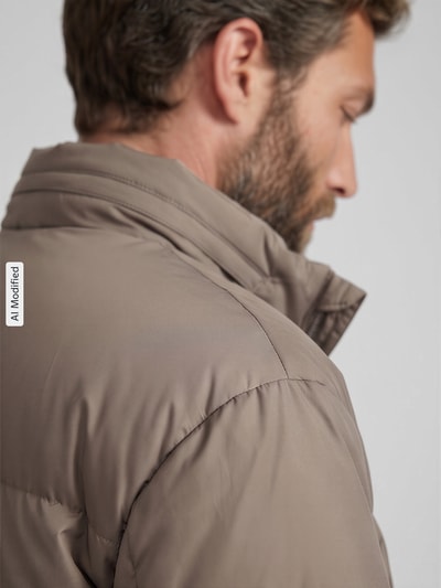 Levi's® Regular Fit Puffer Jacket mit verdeckter Kapuze Hellbraun 3