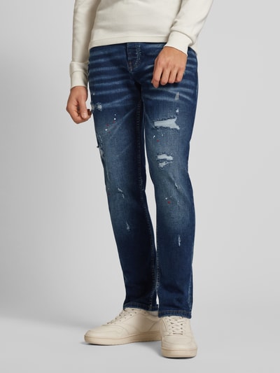 2Y Studios Slim Fit Jeans mit 5-Pocket-Design Modell 'JULIO' Jeansblau 4