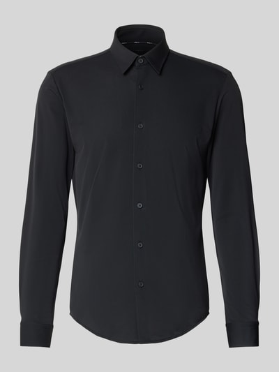 BOSS Slim Fit Businesshemd mit Kentkragen Modell 'ROAN' Black 2
