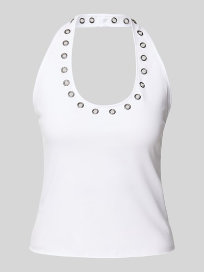 WEEKDAY Tanktop met halter, model 'Vera' Wit - 2