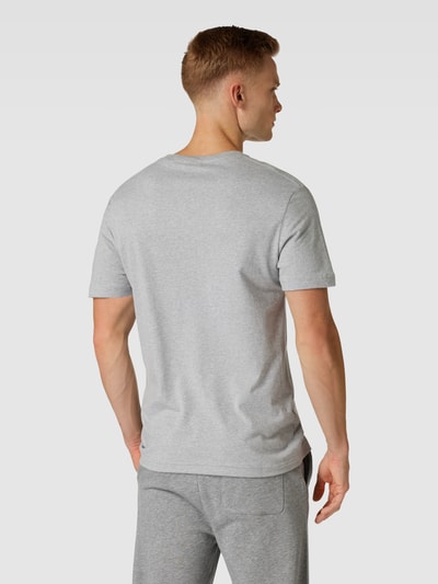 Gant Regular fit T-shirt met labelstitching, model 'SHIELD' Middengrijs gemêleerd - 5