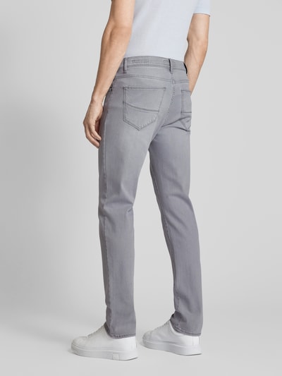 Brax Straight Fit Jeans mit Stretch-Anteil Modell 'CADIZ' Silber 5