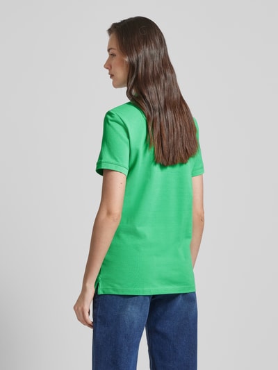 Esprit Poloshirt in effen design Appeltjesgroen - 5