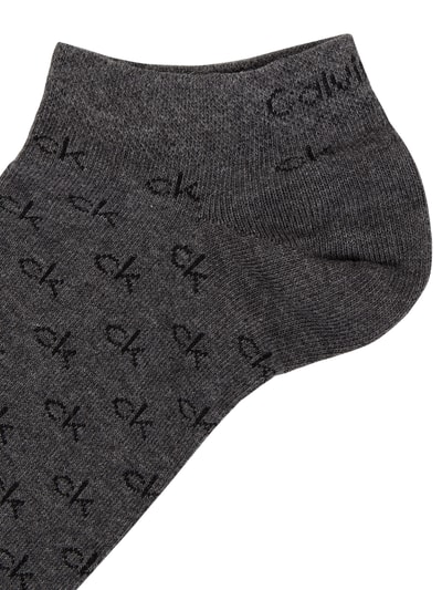 CK Calvin Klein Sneakersocken mit Stretch-Anteil im 2er-Pack  Mittelgrau 3