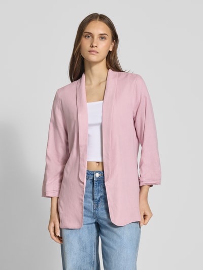 Pieces Regular Fit Blazer aus Viskose-Leinen-Mix Modell 'PIA BOSELLA' Rosa 4